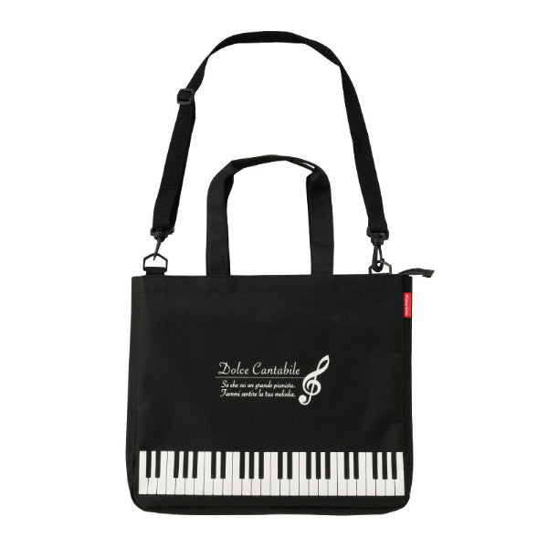 音楽関連グッズ | Piano line ショルダー付き2wayトートバッグ ト音