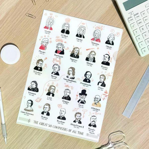 クリアファイル 50人の作曲家