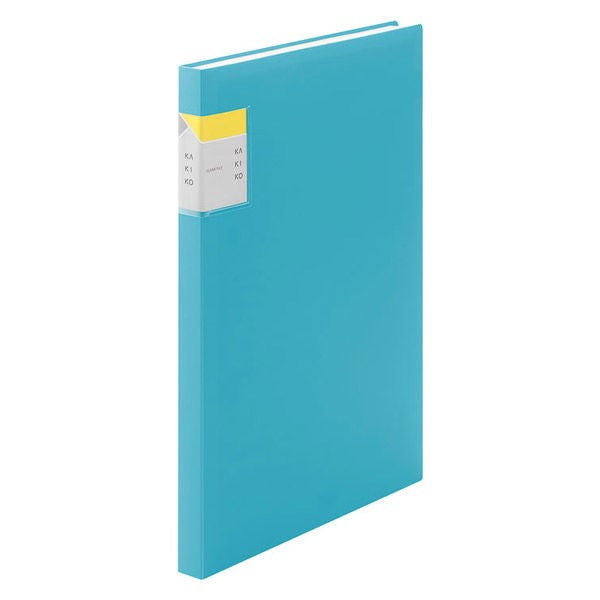 音楽関連グッズ | クリアーファイル カキコ 40ポケット 水色