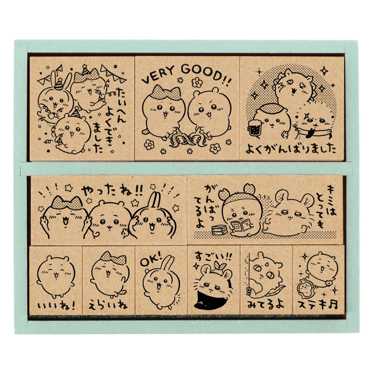 ちいかわ 木製ごほうびスタンプ パーティー【発注単位:3個】