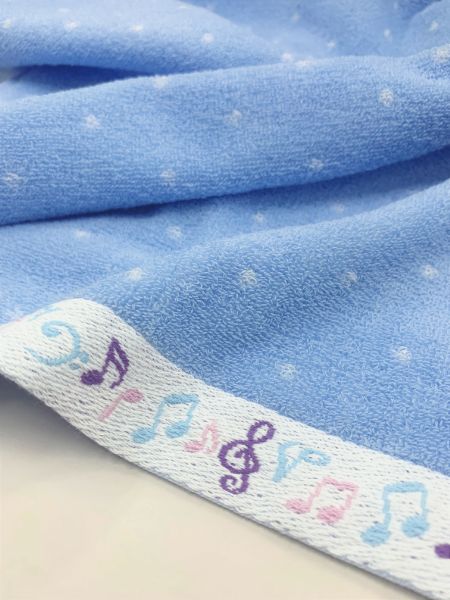 フェイスタオル パステル音符