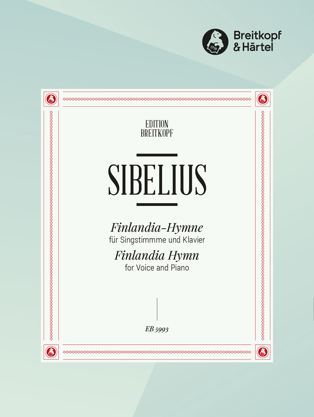シベリウス:わが祖国 - フィンランディア Op.26より O Heimat, sieh des Morgens helle Schwingen(中声用) 【輸入:ヴォーカルとピアノ】