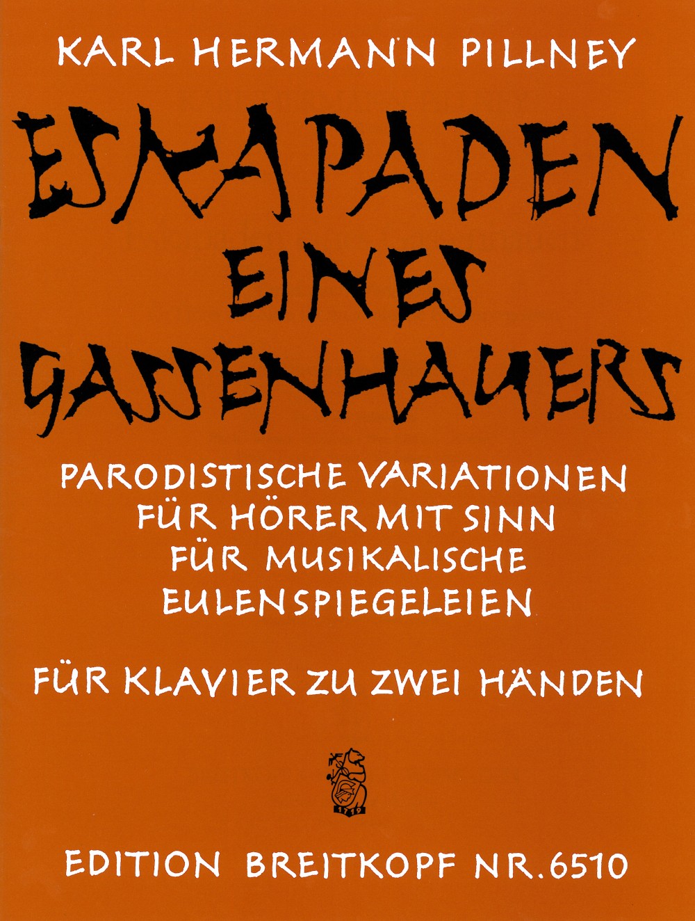 ピルニー:ESKAPADEN EINES GASSENHAUERS 【輸入:ピアノ】