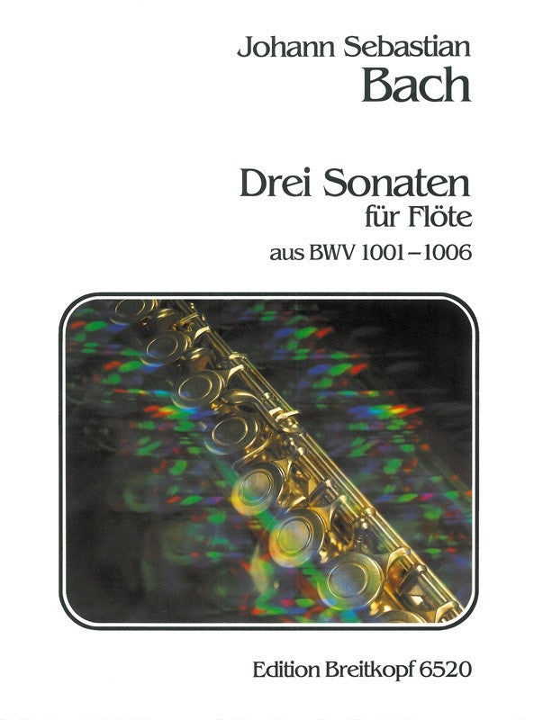 バッハ:無伴奏バイオリンのためのソナタとパルティータ BWV 1001-1006 【輸入:フルート】