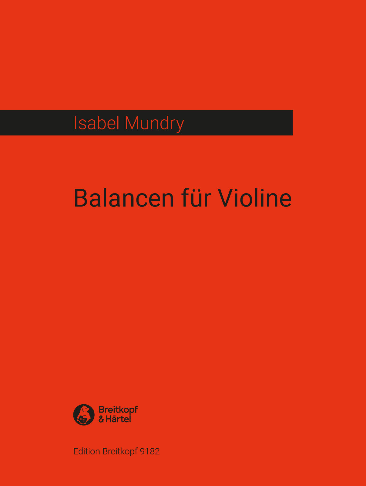 ムンディ:Balancen for Violin 【輸入:ヴァイオリン】
