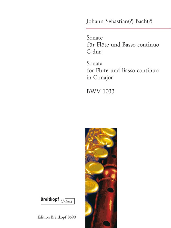 バッハ:フルート・ソナタ 第4番 ハ長調 BWV 1033 【輸入:フルート】