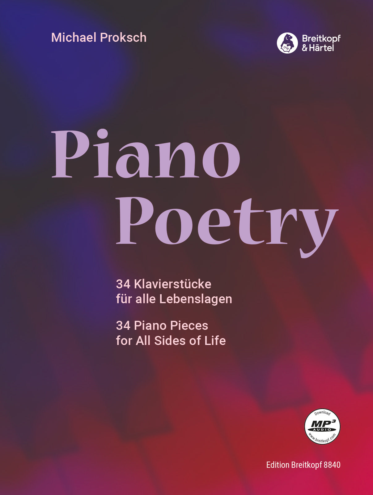 プロクシュ:Piano Poetry(CD付) 【輸入:ピアノ】