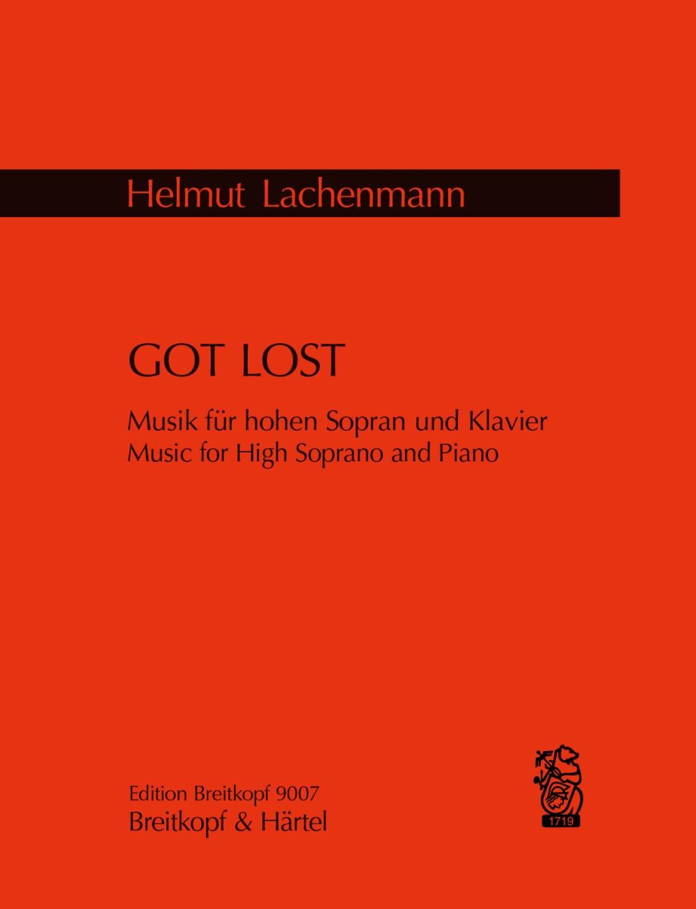 ラッヘンマン:Got Lost(ソプラノとピアノ) 【輸入:ヴォーカルとピアノ】