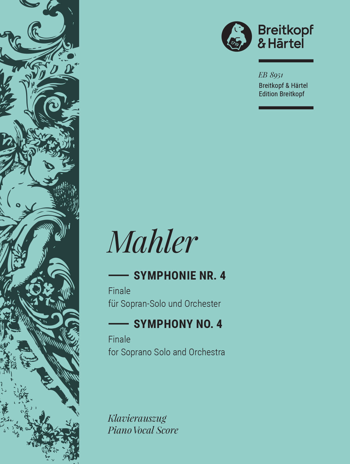 マーラー:交響曲 第4番 ト長調(最終版 1911年)/Riedel編: ヴォーカル・スコア 【輸入:ヴォーカルとピアノ】