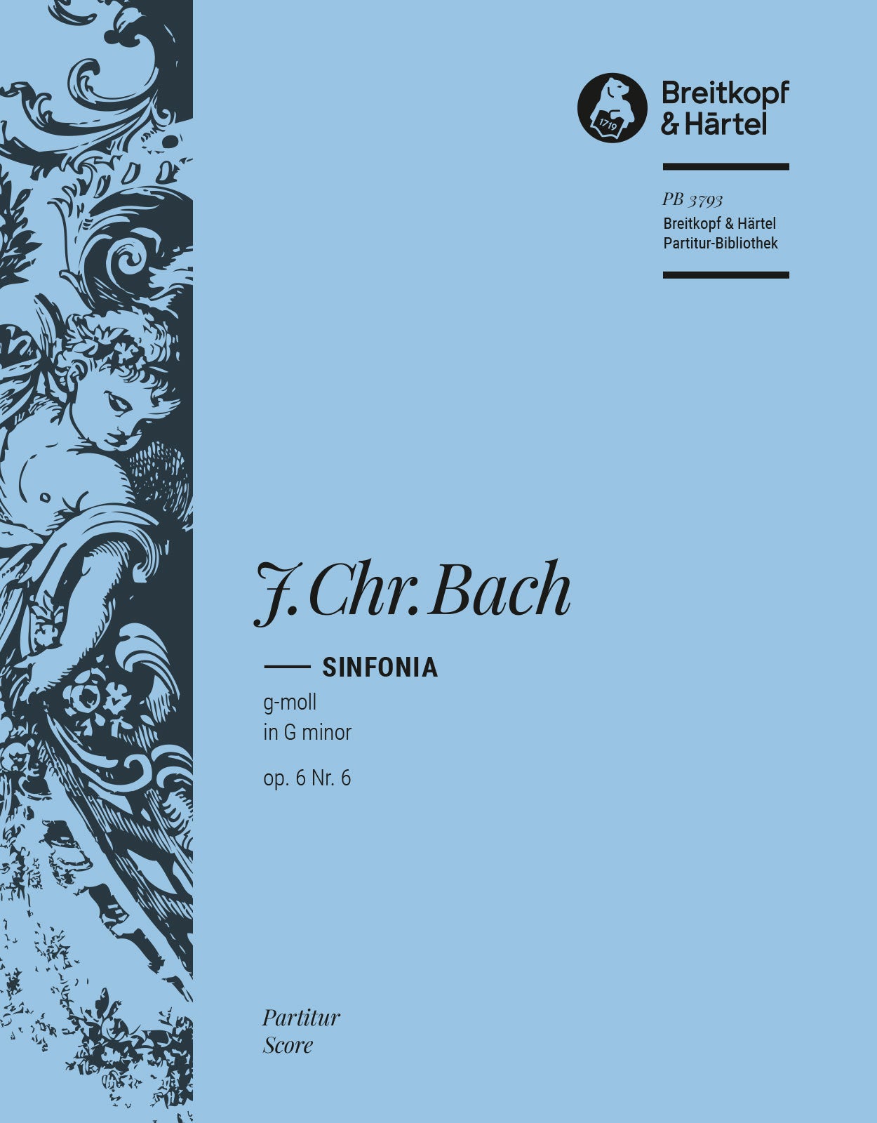 バッハ:シンフォニア ト短調 Op.6/6 W. C12/Stein編: 指揮者用大型スコア 【輸入:オーケストラ(スコア)】