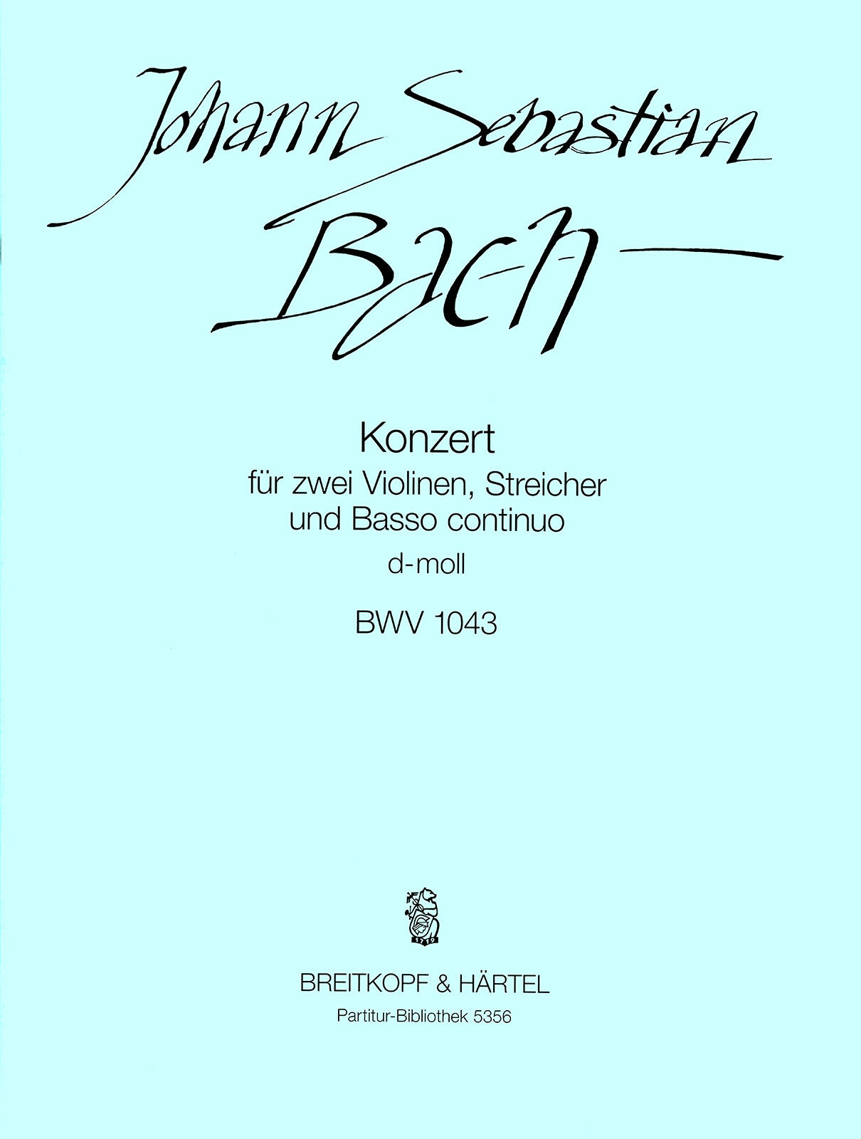 バッハ:2本のバイオリンのための協奏曲 ニ短調 BWV 1043/原典版/ホフマン編: 指揮者用大型スコア 【輸入:ヴァイオリンとオーケストラ(スコア)】