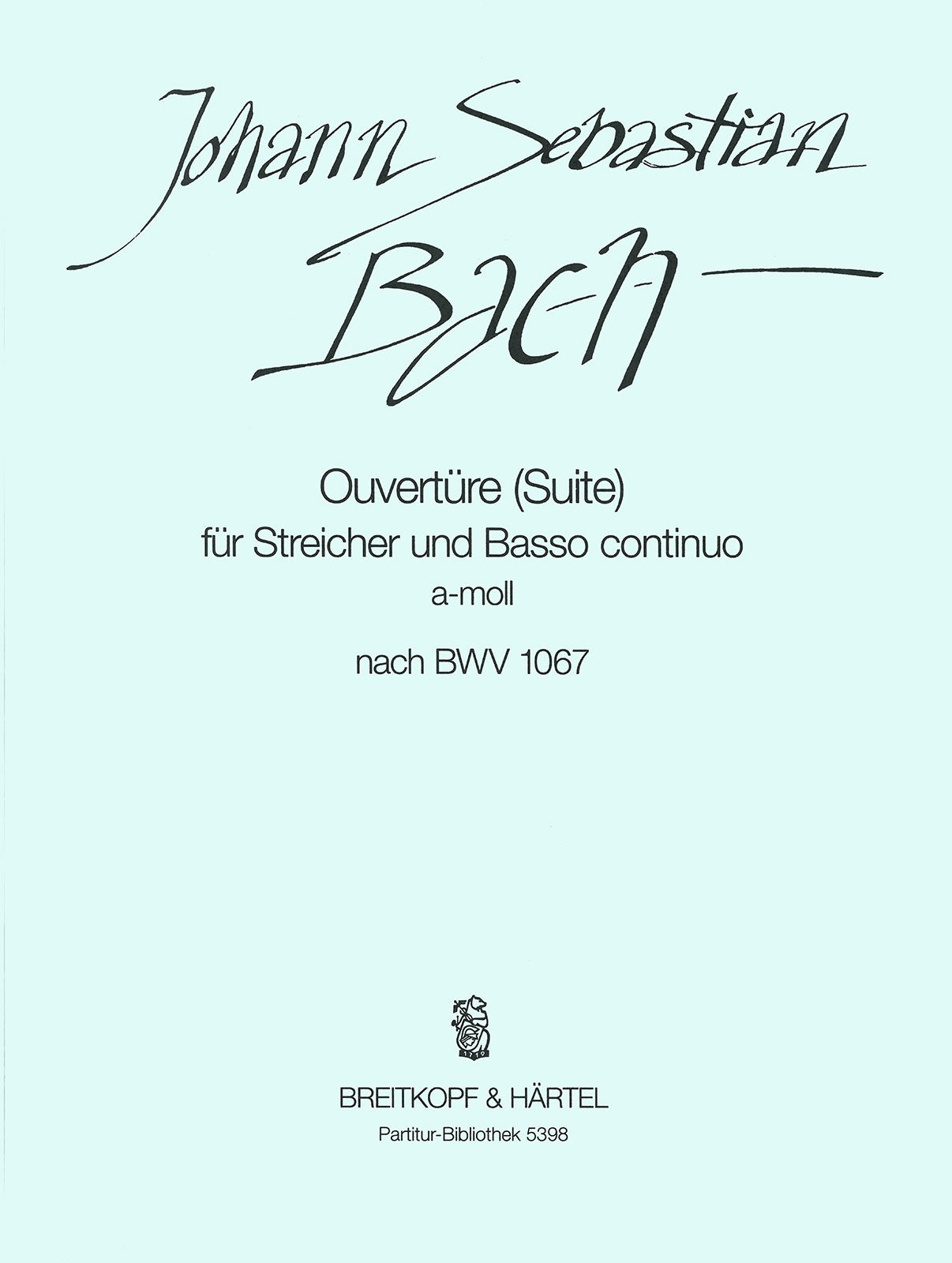 バッハ:管弦楽組曲 第2番 イ短調 BWV 1067/弦楽オーケストラ編/原典版/Breig編: 指揮者用大型スコア 【輸入:オーケストラ(スコア)】