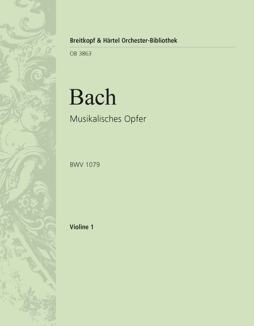 バッハ:音楽の捧げもの BWV 1079/Pillney編: バイオリン 1 【輸入:オーケストラ・パート譜】