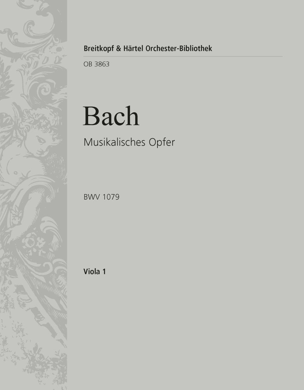バッハ:音楽の捧げもの BWV 1079/Pillney編: ビオラ 【輸入:オーケストラ・パート譜】