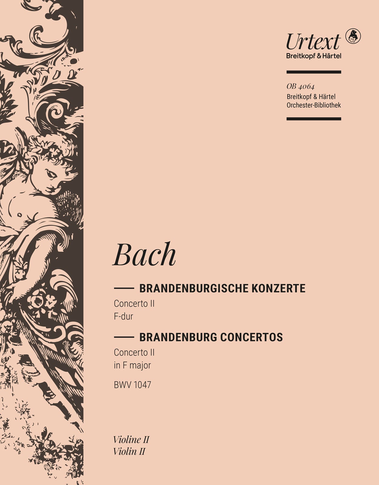 バッハ:ブランデンブルク協奏曲 第2番 ヘ長調 BWV 1047/原典版/Schneiderheinze編: バイオリン 2 【輸入:オーケストラ・パート譜】