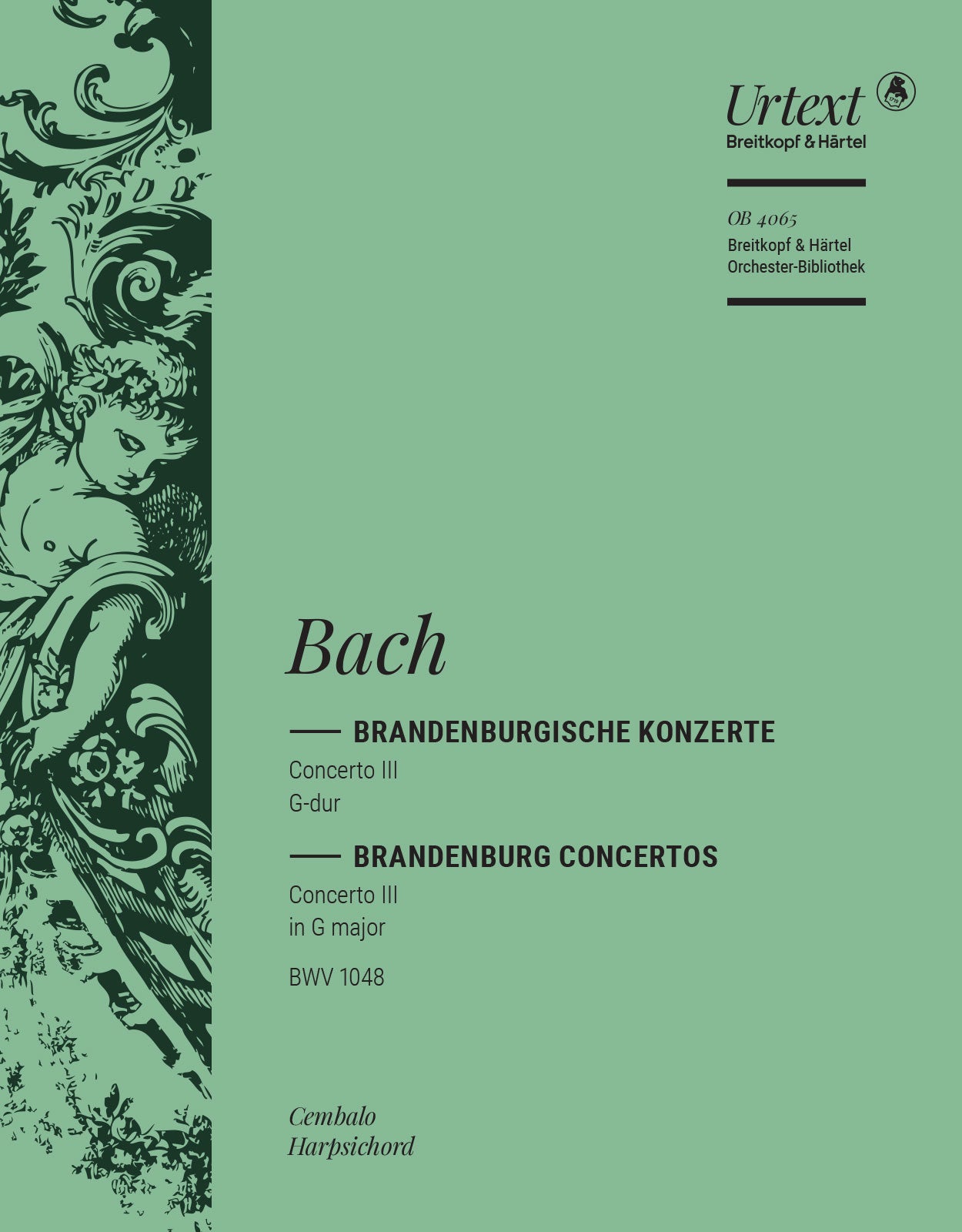 バッハ:ブランデンブルク協奏曲 第3番 ト長調 BWV 1048/原典版/Felix編: チェンバロ 【輸入:オーケストラ・パート譜】