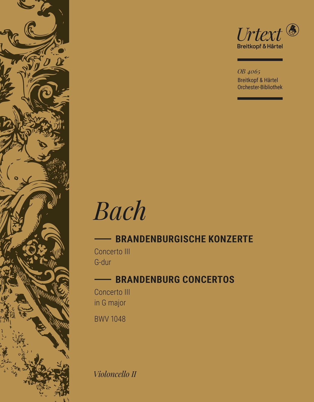 バッハ:ブランデンブルク協奏曲 第3番 ト長調 BWV 1048/原典版/Felix編: チェロ 2 【輸入:オーケストラ・パート譜】