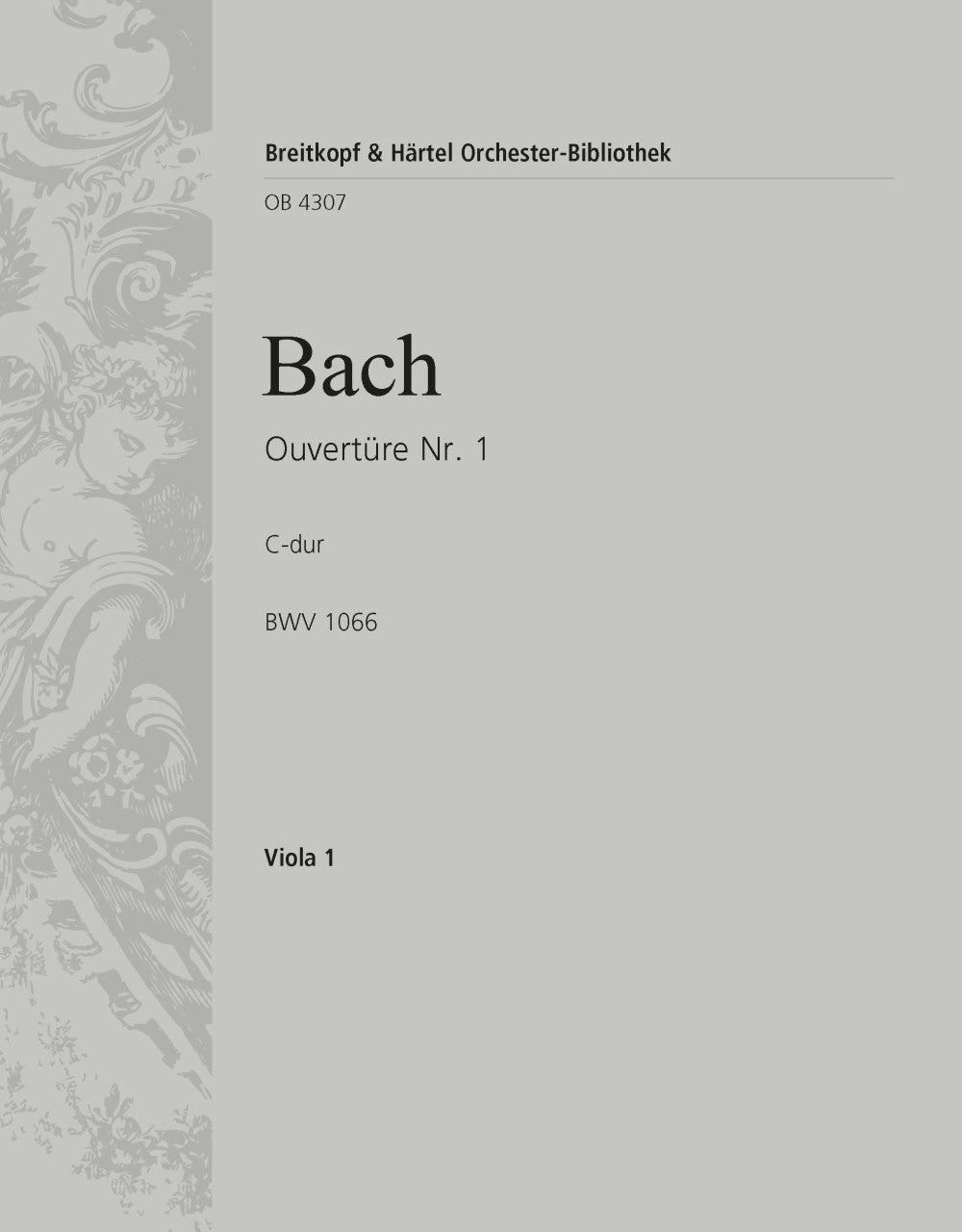 バッハ:管弦楽組曲 第1番 ハ長調 BWV 1066: ビオラ 【輸入:オーケストラ・パート譜】