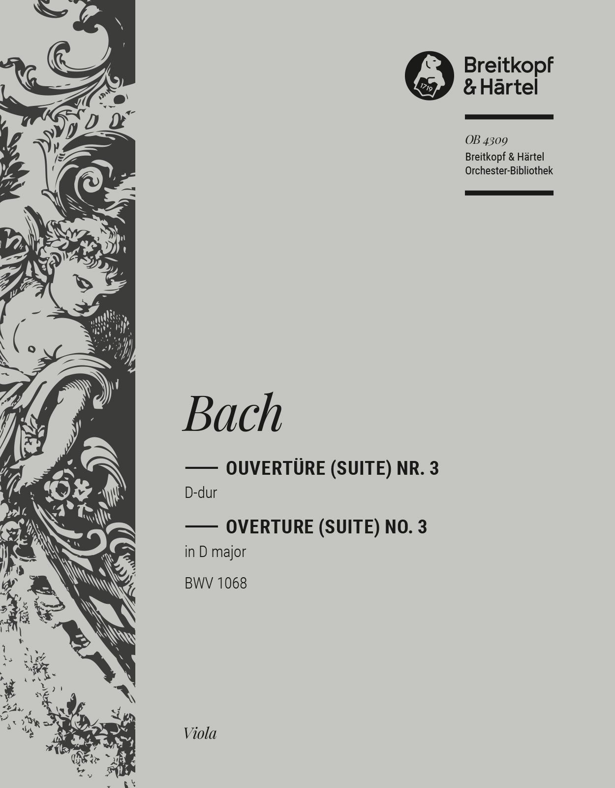 バッハ:管弦楽組曲 第3番 ニ長調 BWV 1068: ビオラ 【輸入:オーケストラ・パート譜】