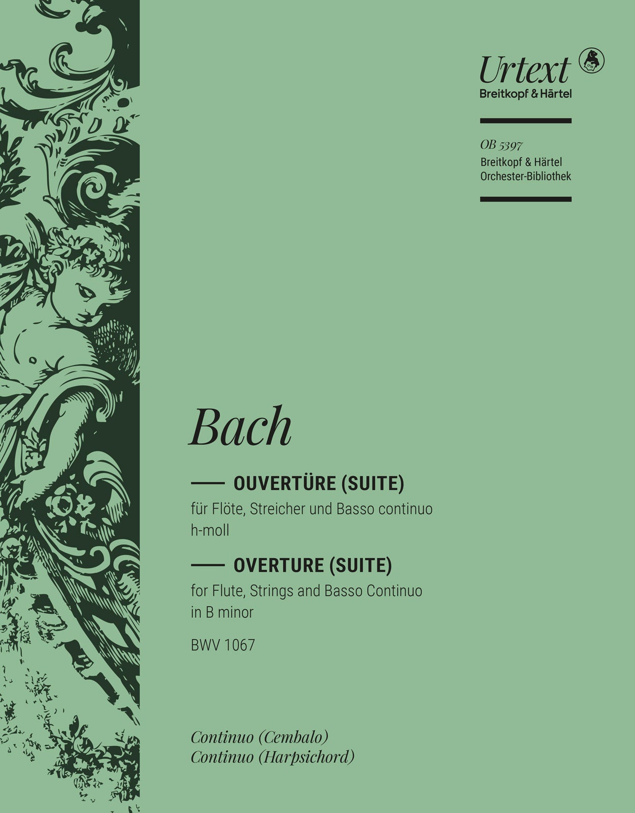 バッハ:管弦楽組曲 第2番 ロ短調 BWV 1067/原典版/Breig編: チェンバロ 【輸入:オーケストラ・パート譜】