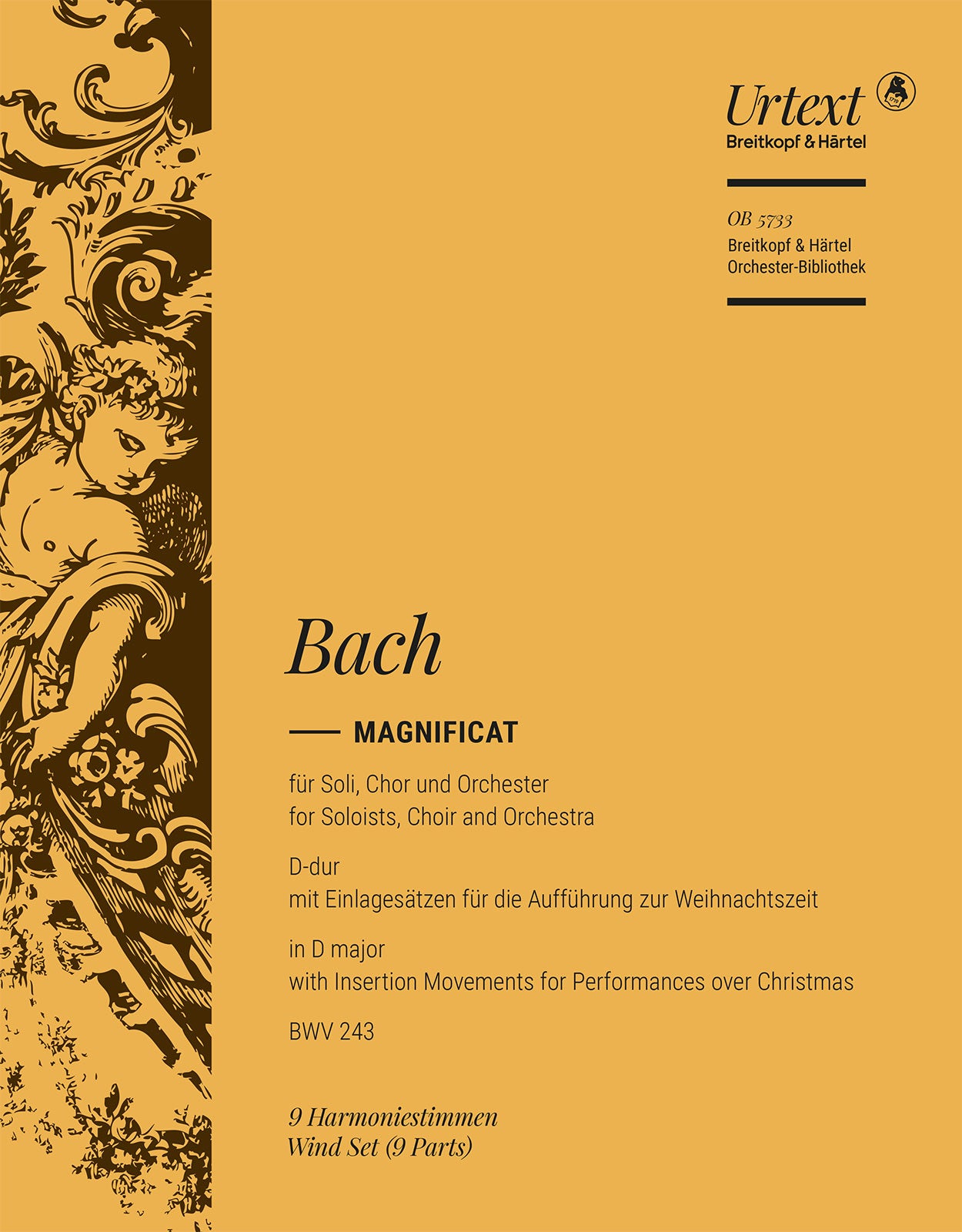 バッハ:マニフィカート ニ長調 BWV 243/原典版/Erler編: 管打楽器パート譜セット 【輸入:オーケストラ・パート譜】