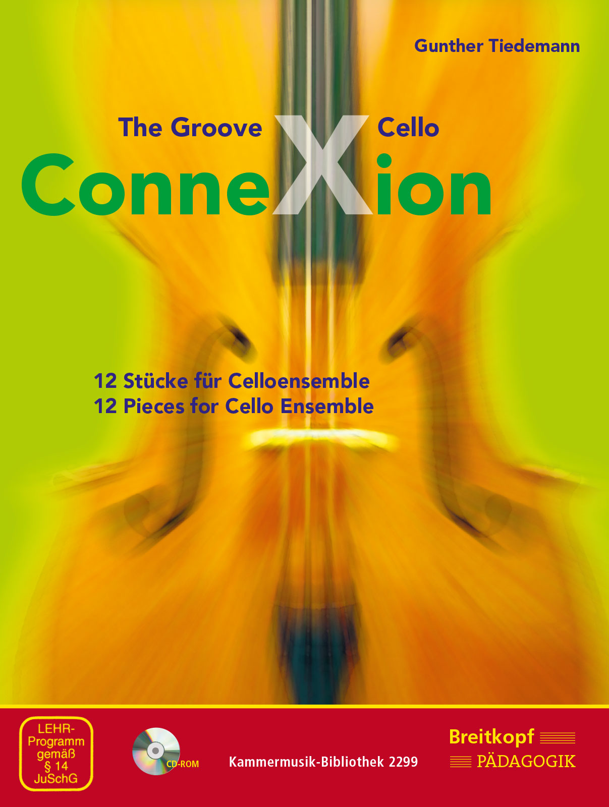 ティーデマン:Groove Cello ConneXion, The: チェロ・アンサンブルのための12の小品(2本から4本のチェロ)(CD-ROM付) 【輸入:チェロ】