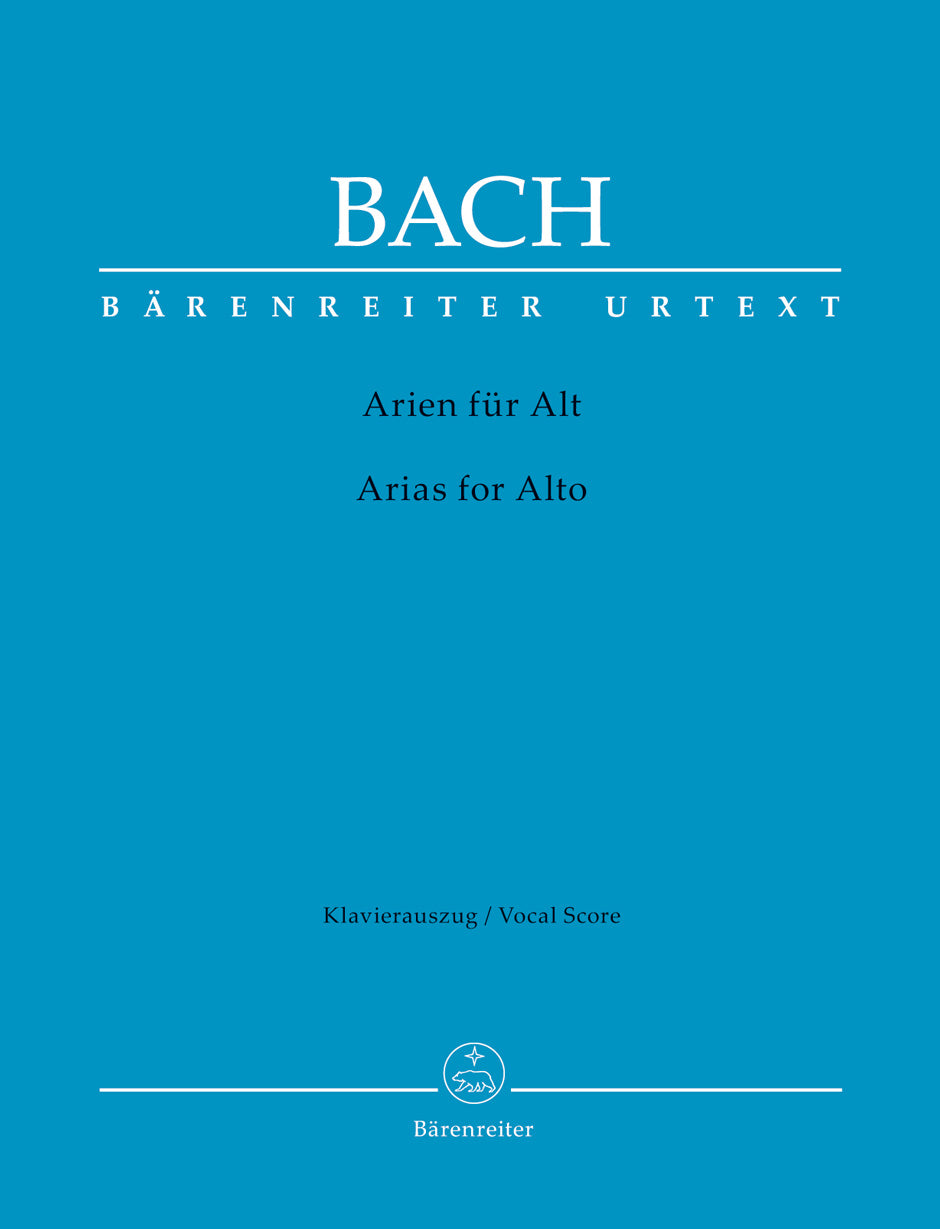バッハ:アルト・アリア集(独語・英語)(英語解説/英語の詳細ブックレット付)/Lehmann編 【輸入:ヴォーカルとピアノ】