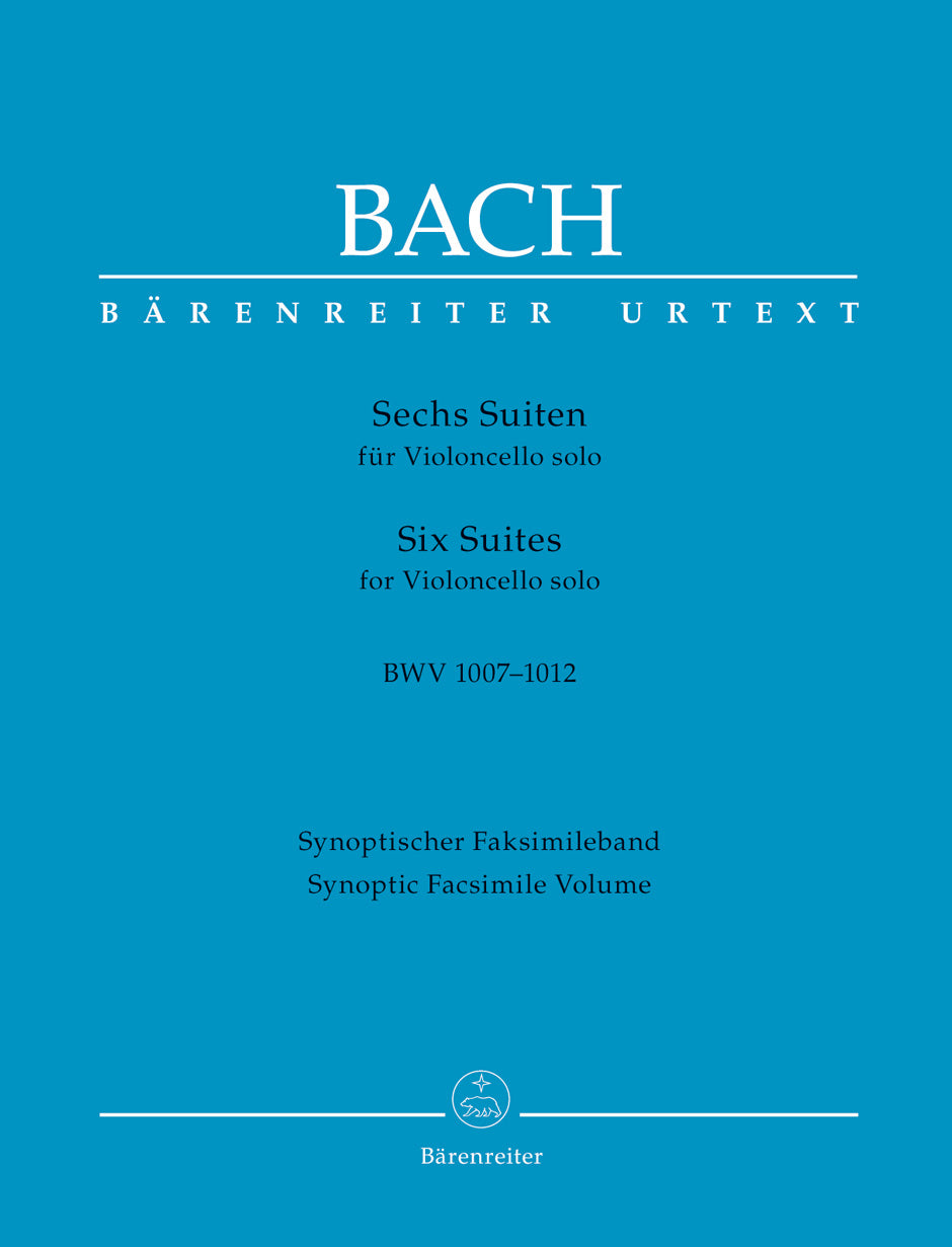 バッハ:無伴奏チェロ組曲 BWV 1007-1012/原典版/Talle編 【輸入:ファクシミリ】
