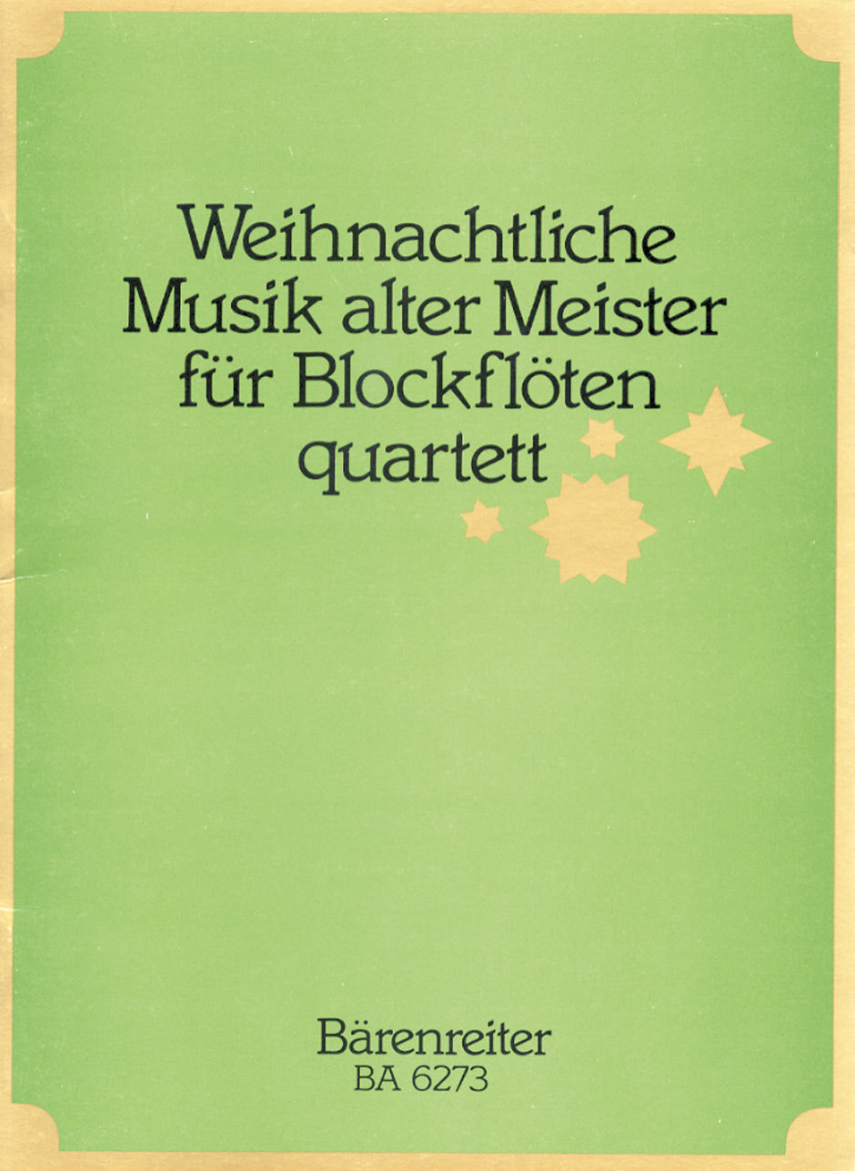 WEIHNACHTLICHE MUSIK ALTER MEISTER 【輸入:リコーダー】