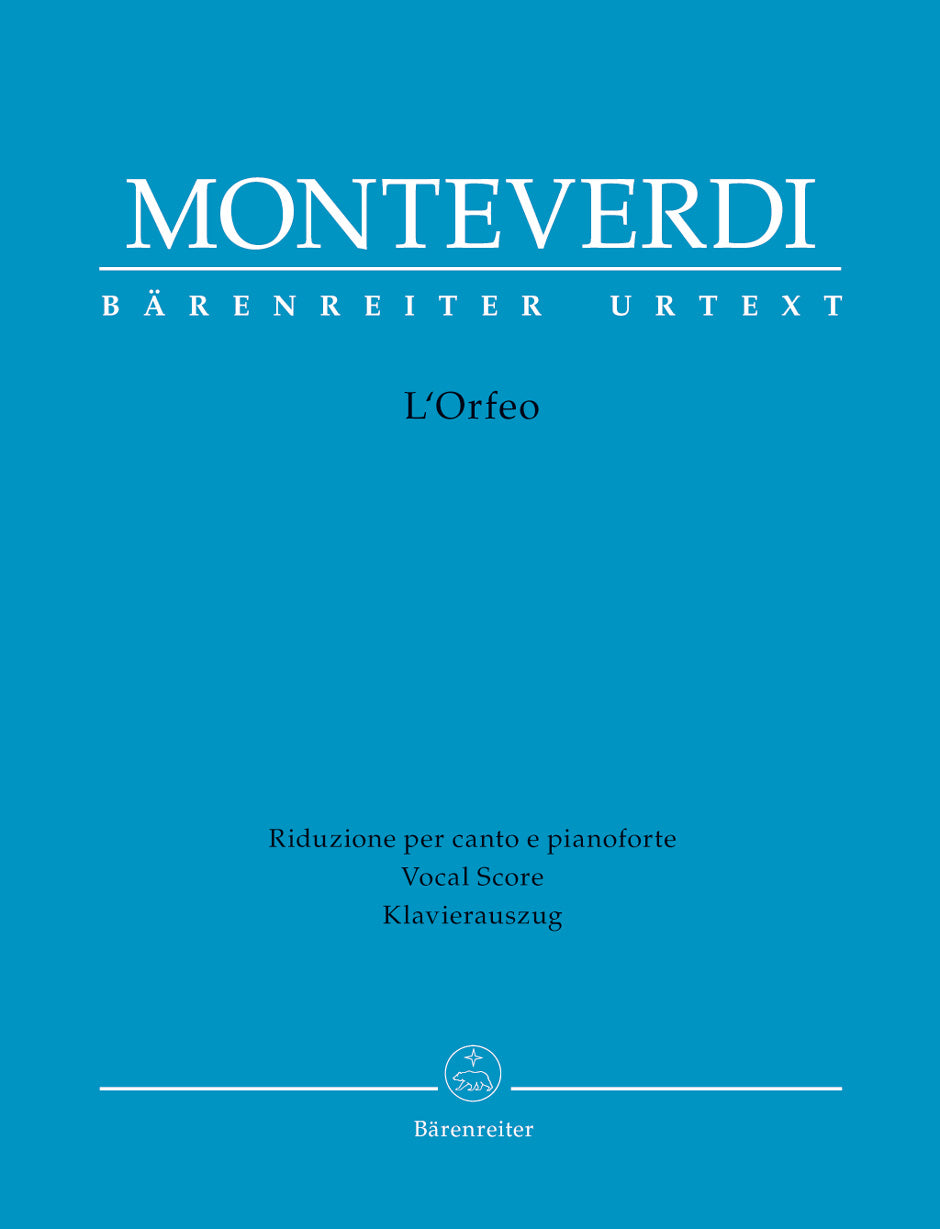 モンテヴェルディ:オペラ「オルフェーオ(オルフェウス)」(伊語)/原典版/Alessandrini編 【輸入:ヴォーカルとピアノ】