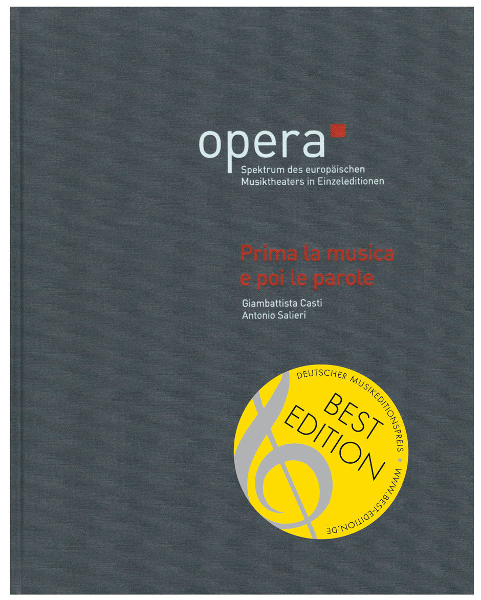 サリエリ：OPERA I/1: オペラ「はじめに音楽、次に言葉」(伊語)/Betzwieser & La Salvia編(布装) 【輸入：全集】