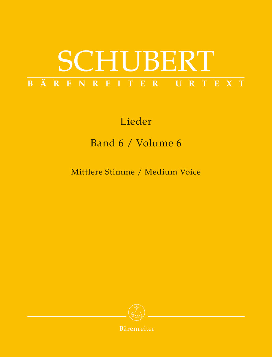 Schubert-Liedlexikon シューベルト歌曲事典 2012 シューベルト：歌曲集 第6巻(独語)(中声用)/原典版/Durr編 【輸入