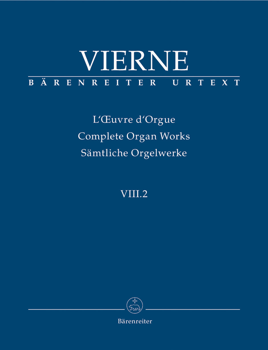 ヴィエルヌ:Samtliche Orgelwerke VIII,2: Pieces en Style Libre en Deux Livres Op.31 L.II 【輸入:オルガン】