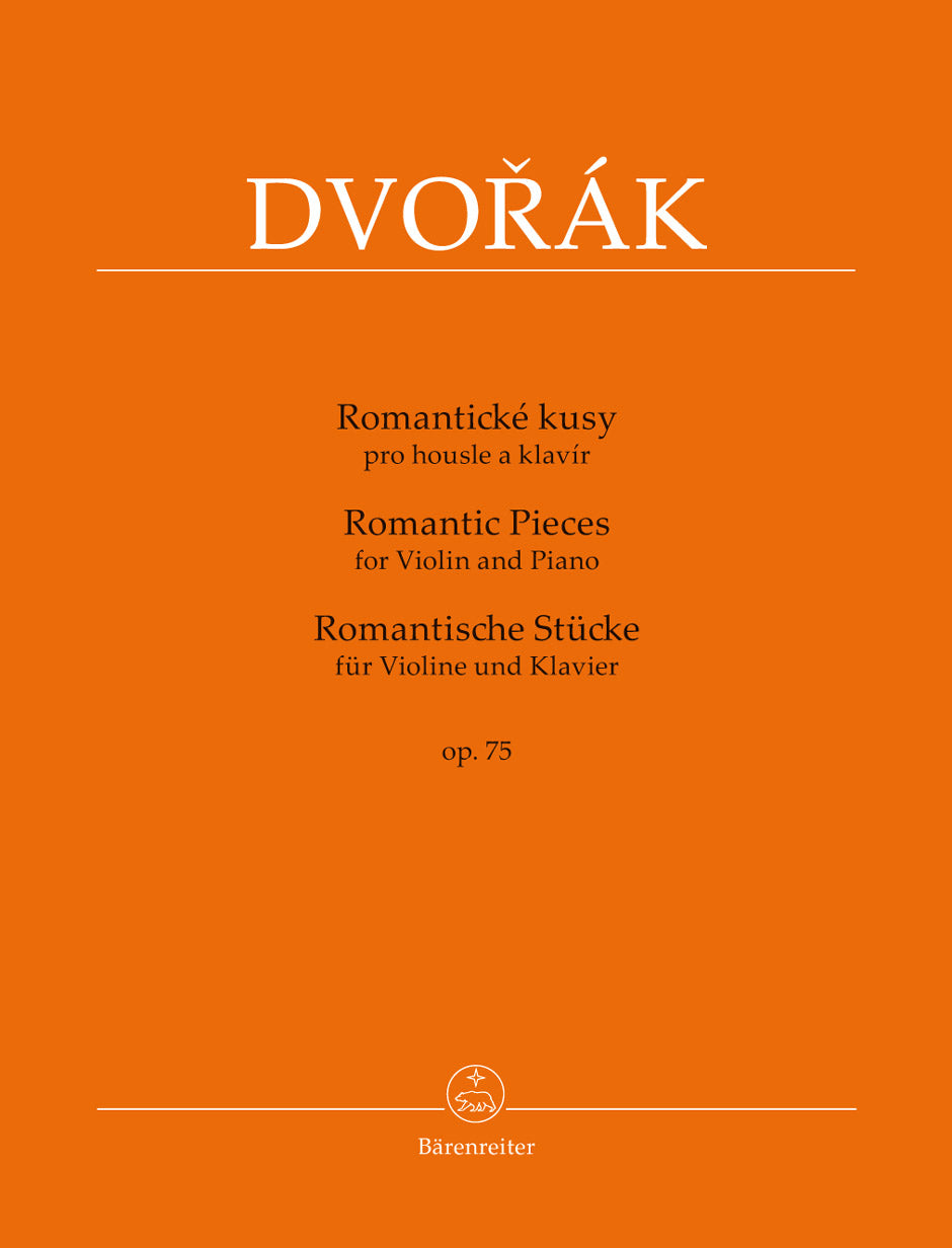 ドヴォルザーク:4つのロマンティックな小品 Op.75/Pokorny & Solc編 【輸入:ヴァイオリン】