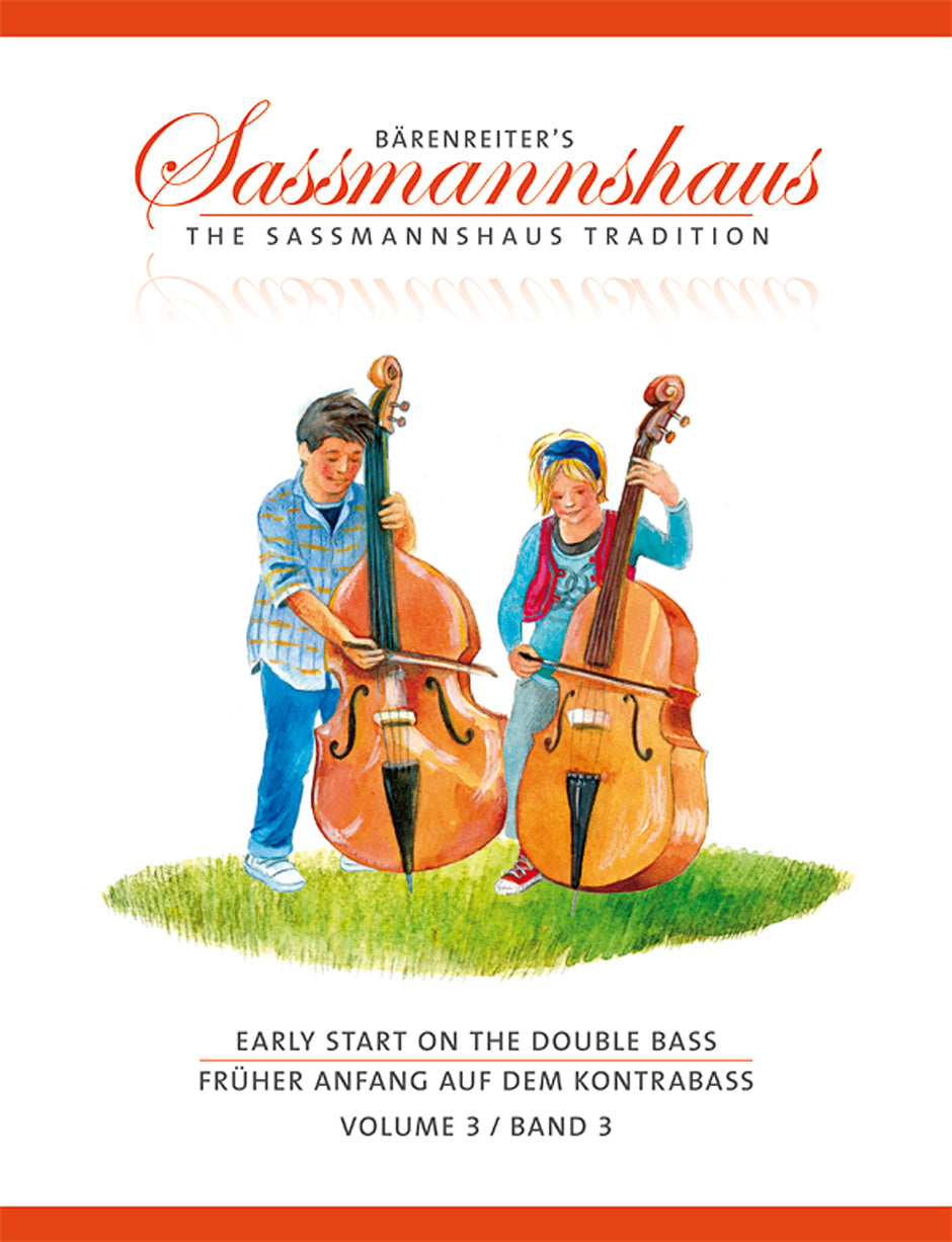 ザスマンスハウス:子供のためのコントラバス教本 第3巻(校訂: ザスマンスハウス, Holger/Close, J. Peter)(英語、独語) 【輸入:コントラバス】