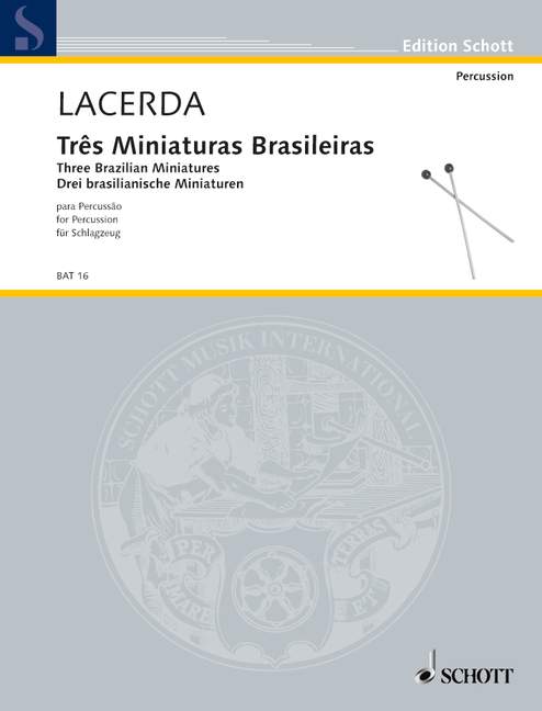 ラセルダ:3 BRASILIANISCHE MINIATUREN(4-19 PERC. PLAYER) 【輸入:打楽器】