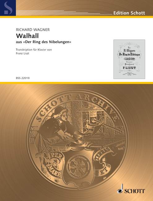 ワーグナー:楽劇「ニーベルングの指輪」 より Walhall WWV86/リスト編曲 【輸入:ピアノ】