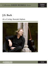 バッハ:G線上のアリア、 パストラル、シンフォニア(BWV1068,156,590)/Russell編曲 【輸入:ギター】
