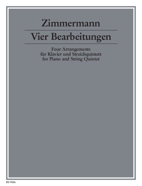 4 ARRANGEMENTS 【輸入:室内楽(パート譜)】