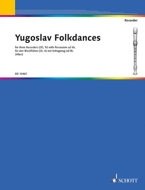 YUGOSLAV FOLKDANCES(S,S,A) 【輸入:リコーダー】