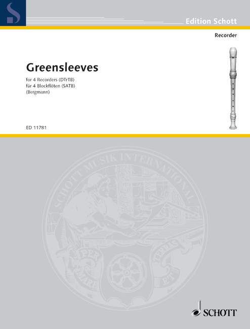 GREENSLEEVES(S,A,T,B)/BERGMANN 【輸入:リコーダー】