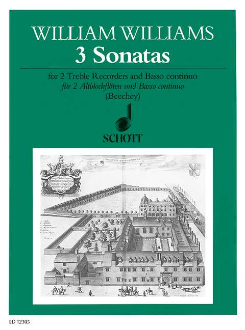 ウィリアムス:3つのソナタ(2A,P)/Beechey編 【輸入:リコーダー】