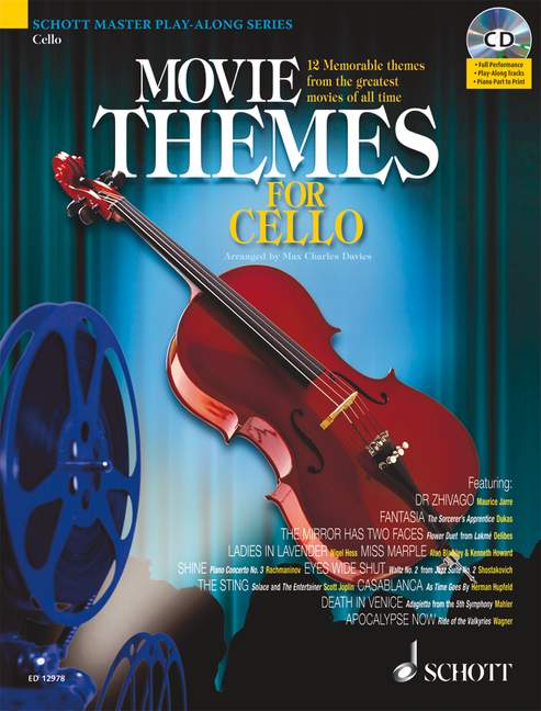 MOVIE THEMES FOR CELLO(+CD)/DAVIES 【輸入:チェロ】
