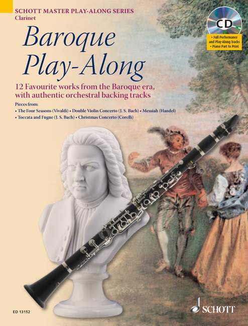 BAROQUE PLAY-ALONG/DAVIES(+CD) 【輸入:クラリネット】
