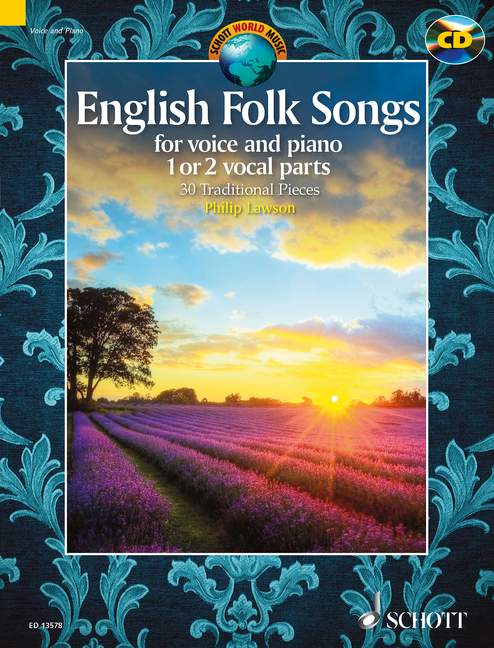 ローソン:イギリスの民謡曲集: 30の伝統的な小品(CD付) 【輸入:ヴォーカルとピアノ】