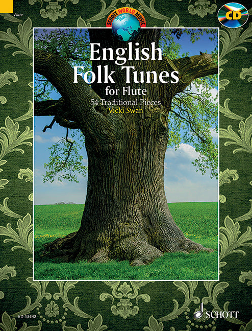 フルート・ソロまたは二重奏のためのイギリス民謡集: 54の民謡作品/スワン編: CD付 【輸入:フルート】