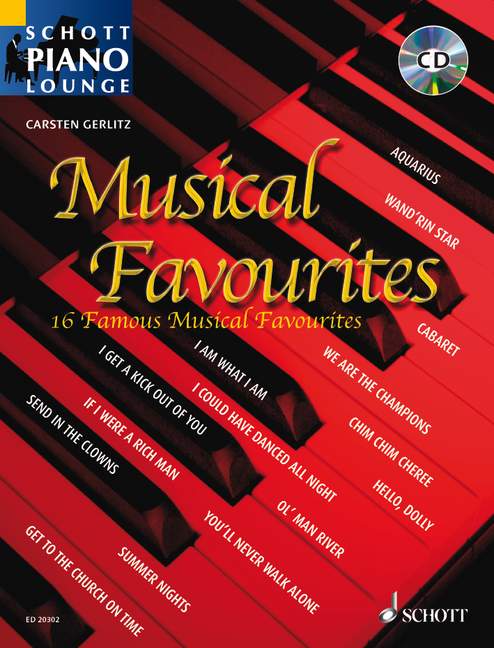 Musical Favourites-17のミュージカル フェイヴァリッツ(CD付)/Gerlitz編曲 【輸入:ピアノ】