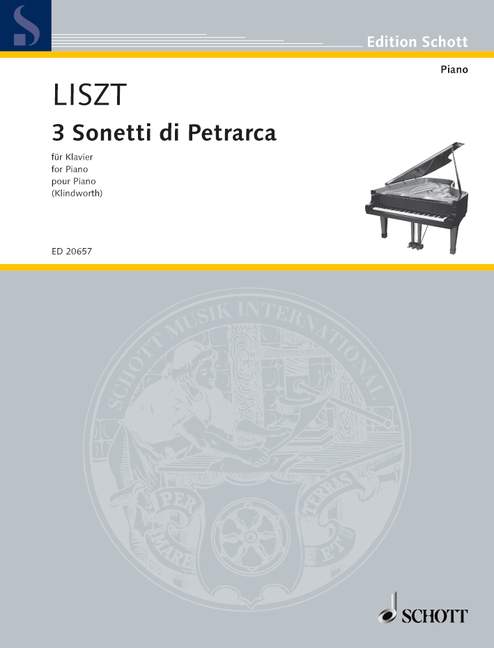 リスト:巡礼の年 第2年 「イタリア」より ペトラルカの3つのソネット/Klindworth編 【輸入:ピアノ】