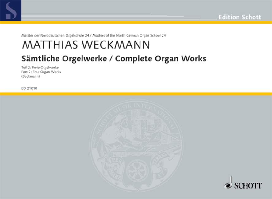 ヴェックマン:オルガン全集 第2巻:Free Organ Works 【輸入:オルガン】