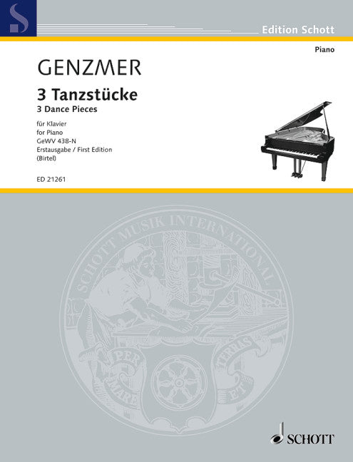 ゲンツマー:3つの舞曲 GeWV 438-N/Birtel編 【輸入:ピアノ】